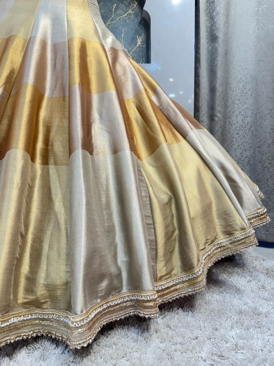 "GOLDEN RADIANCE BRIDAL LEHENGA" image 4