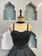 "OBSIDIAN ELEGANCE LEHENGA" image 2