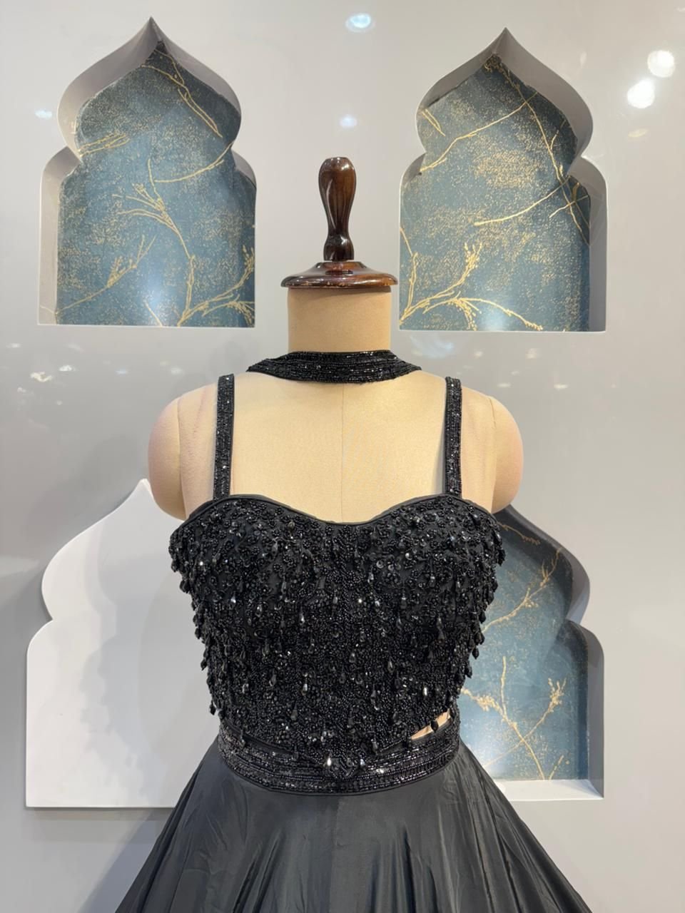 "OBSIDIAN ELEGANCE LEHENGA" image 2
