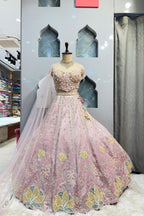 "BLUSH BLOSSOM LEHENGA" image 0