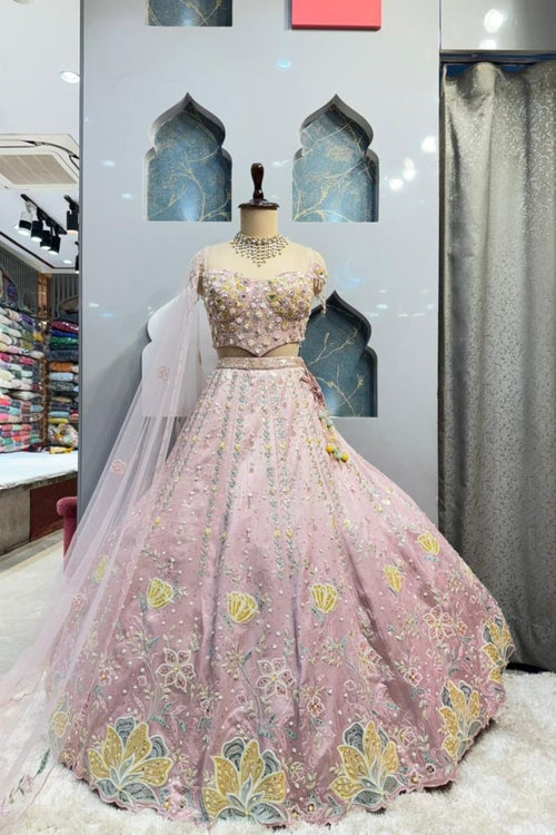 "BLUSH BLOSSOM LEHENGA" image 0