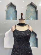 "ELEGANT BLACK SEQUIN SHARARA" image 1