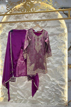 "ROYAL WINE EMBROIDERED SUIT" image 0