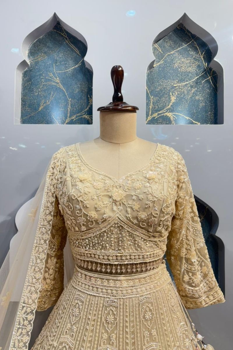 "IVORY HEIRLOOM LEHENGA" image 1