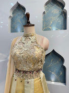 "GOLDEN MUSE HALTER INDO WESTERN" image 2