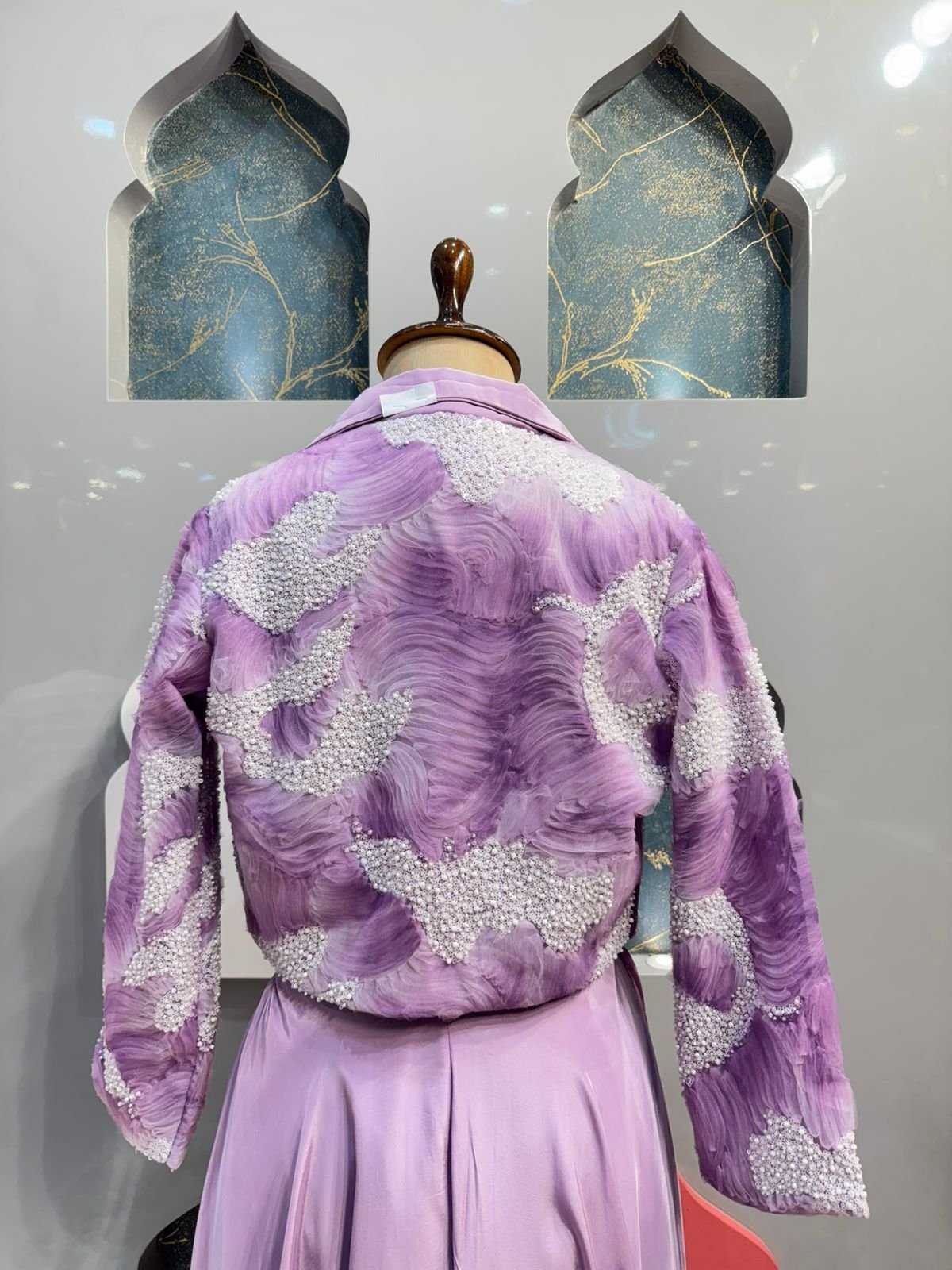 "LAVENDER ELEGANCE INDO-WESTERN" image 6