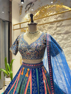 "ROYAL MOSAIC PRINTED LEHENGA" image 2