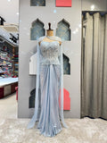 "ICE BLUE EMBELIISHED INDOWESTERN" image 0