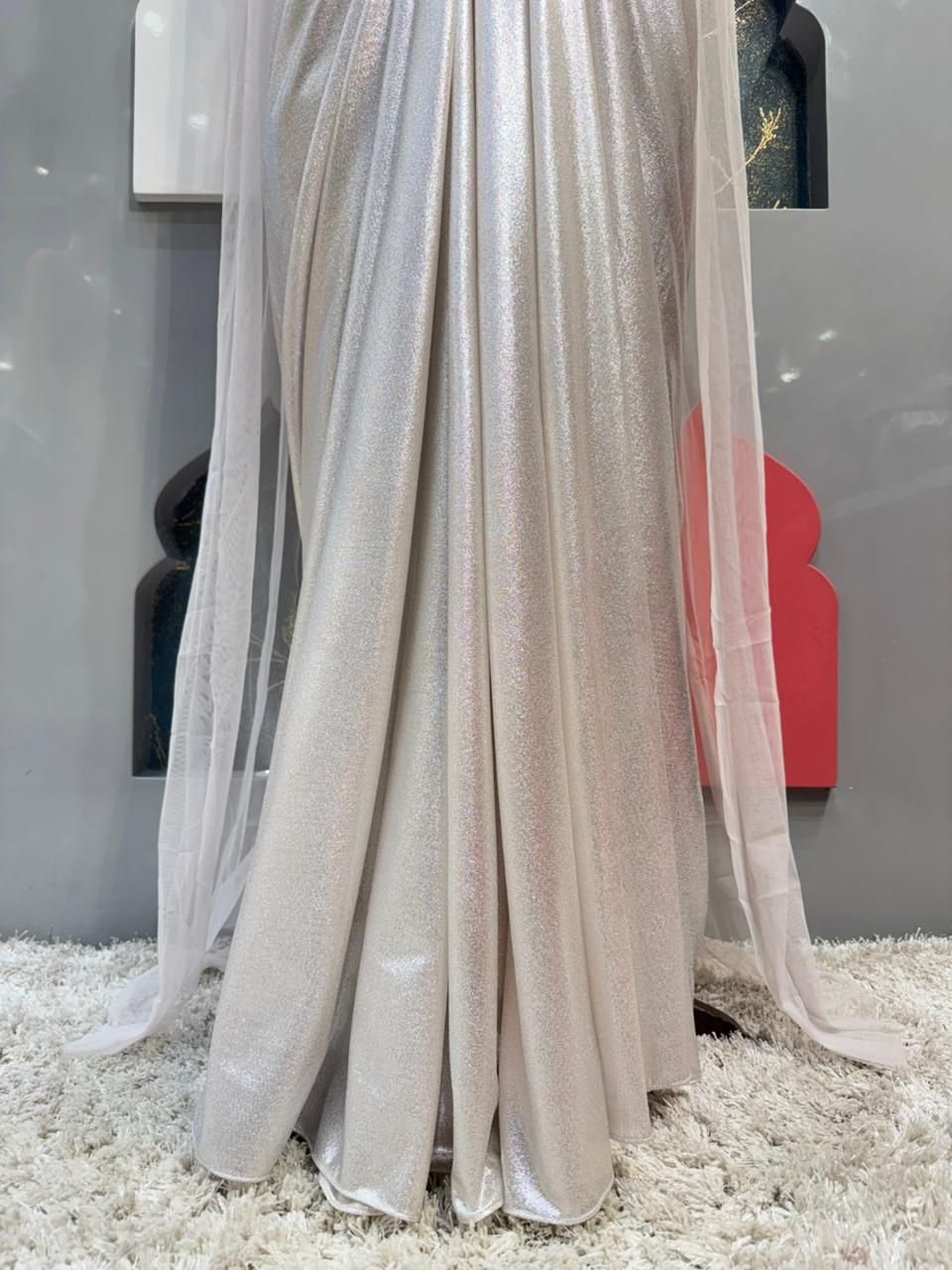 "LUXARY PEARL WHITE EMBELLISHED" image 4