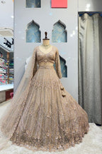 "CHAMPAGNE GOLD ROYAL RADIANCE LEHENGA" image 0