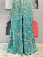 "AQUA BLOOM EMBROIDERED INDOWESTERN" image 3