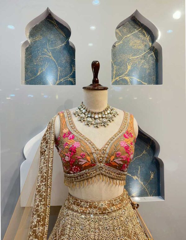 GOLD LEHENGA - Image 2