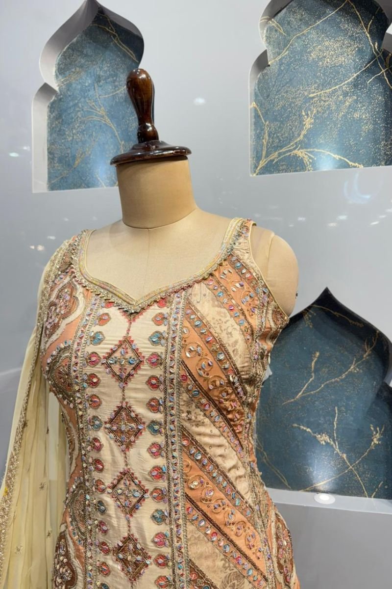 " IVORY ZARI GRACE SHARARA" - Image 3