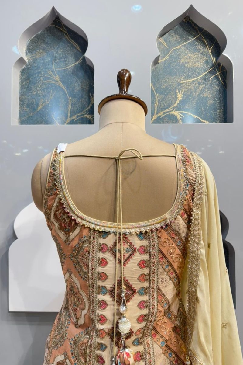 " IVORY ZARI GRACE SHARARA" - Image 7