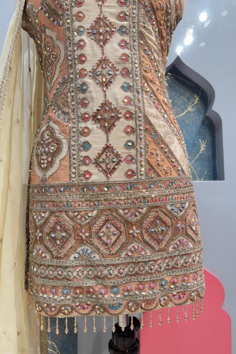 " IVORY ZARI GRACE SHARARA" - Image 4