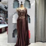 "BRONZE ROYALE DRAPE SAREE"