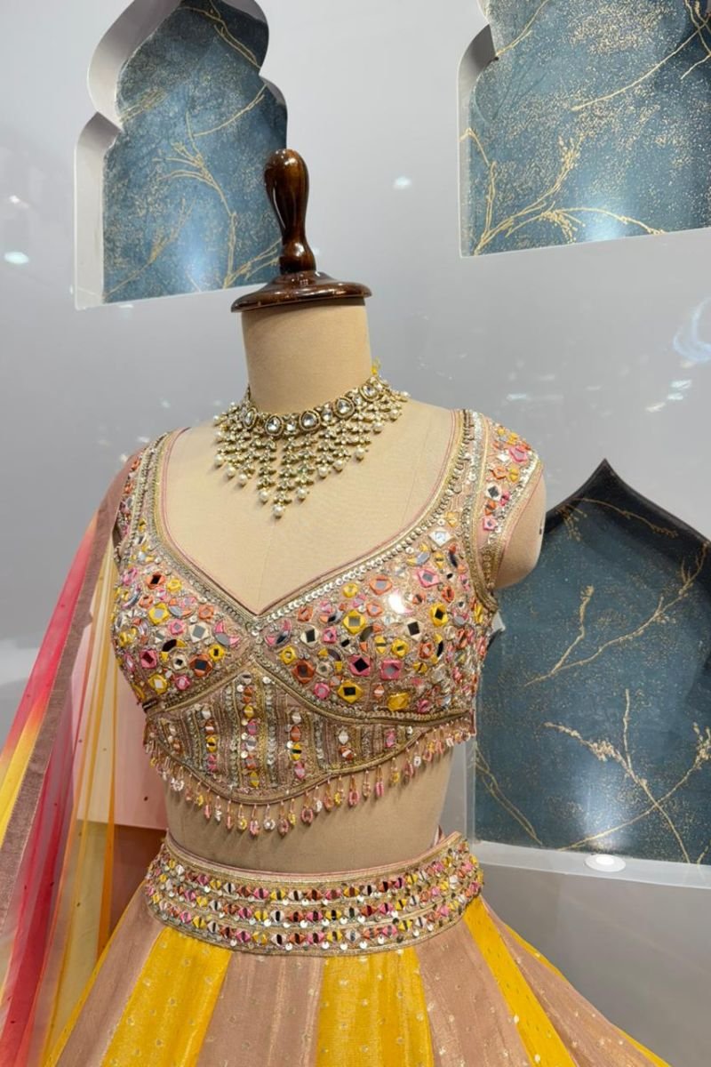 "HALDI GLOW GARDEN LEHENGA" - Image 3
