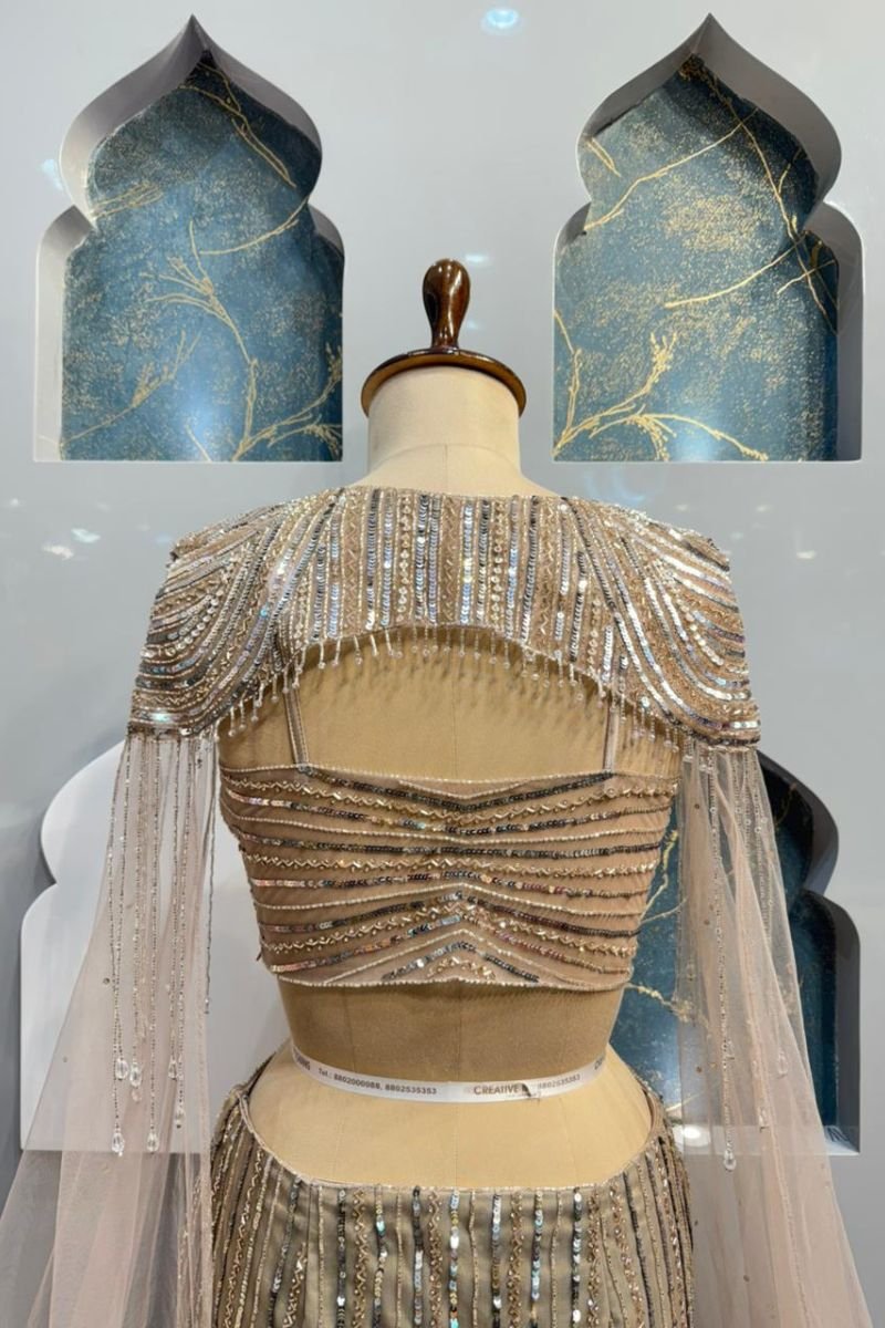"IVORY GOLD CRYSTAL MERMAID" - Image 6