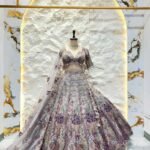 "ETHEREAL GARDEN GREY LEHENGA"