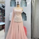 "BLUSH PEARL EMBROIDERED SHARARA"