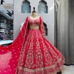 "CLASSIC RED HERITAGE LEHENGA"