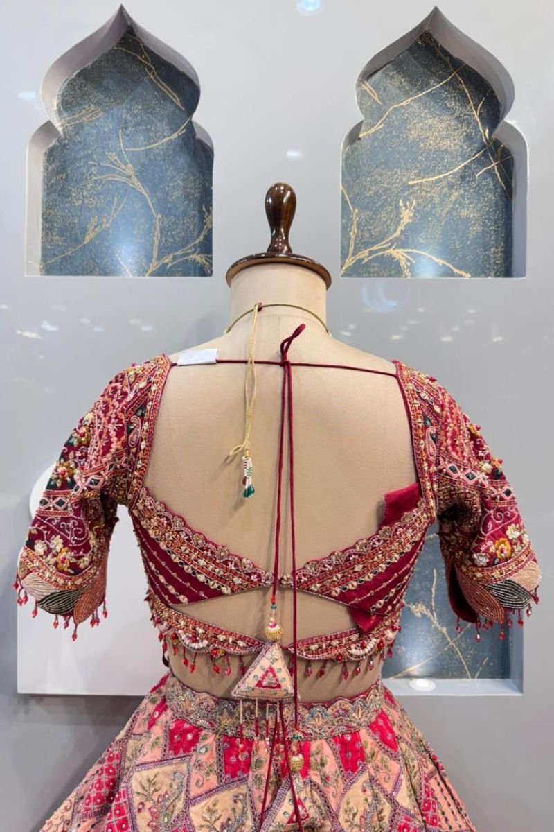 "ROYAL PATCHWORK LEHENGA" - Image 6