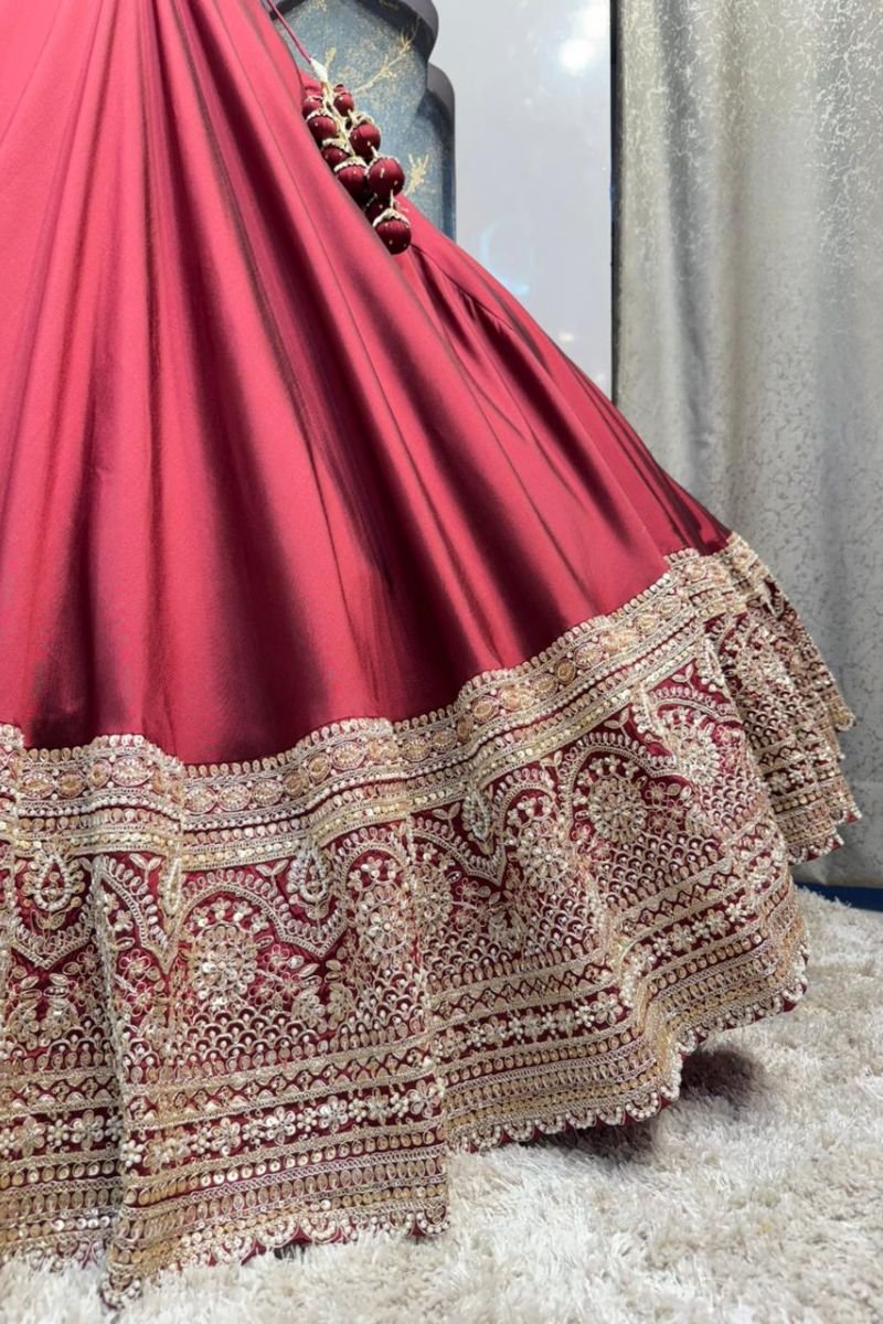 "RUBY ROYALE LEHENGA" - Image 4