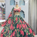 "ROYAL FERN BLOSSOM LEHENGA"