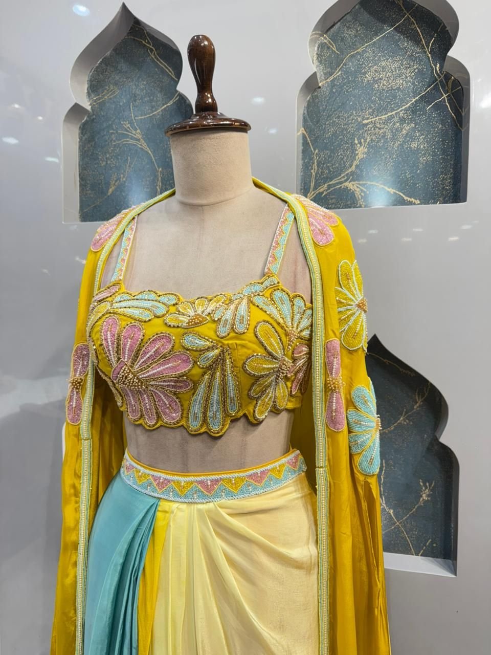 "SUNLIT BLOOM INDO-WESTERN" - Image 3