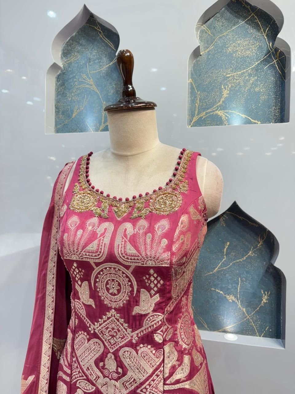 "RANI MEHER EMBROIDERED SHARARA" - Image 3
