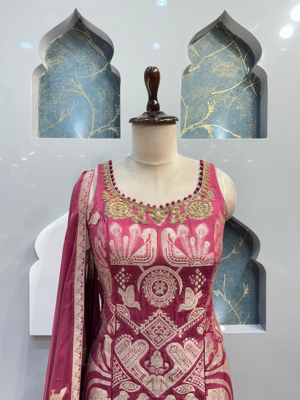 "RANI MEHER EMBROIDERED SHARARA" - Image 2