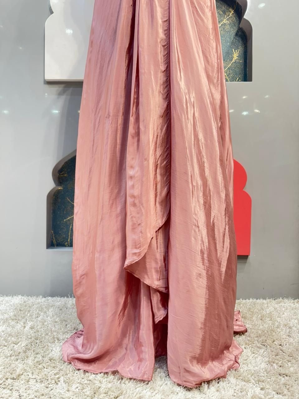 "BLUSH DRAPE INDO-WESTERN" - Image 4