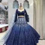 "MIDNIGHT ROYALE EMBROIDERED LEHENGA"